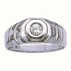 Grant Ring - 1/5Ctw(Mens Ring Lab Created Diamond Solitaire)