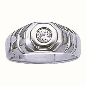Grant Ring - 1/5Ctw(Mens Ring Lab Created Diamond Solitaire) 3 Grant Ring - 1/5Ctw(Mens Ring Lab Created Diamond Solitaire)