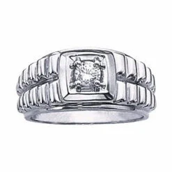 Edgar Ring - 1/2Ctw(Edgar Ring Diamond Solitaire Mens)