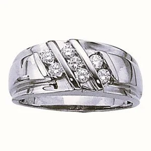 Tate Ring - 1/2Ctw(Bold Wedding Band Men Diamonds) 3 Tate Ring - 1/2Ctw(Bold Wedding Band Men Diamonds)