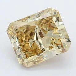 2.05Ct Fancy Yellow SI1 GIA Certified Radiant Lab Grown Diamond(Diamond 19 2215725702)