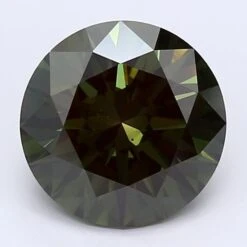 0.82Ct Dark OliveIGL Certified Round Lab Grown Diamond(Diamond 19 2299966015)