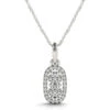 Kattie Fashion Pendant(Diamond Pendant Sterling Silver) -NEWWORLD DIAMONDS 32456
