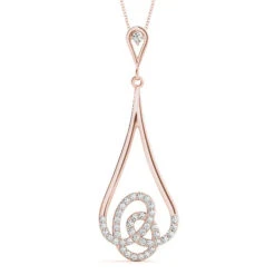 Ursula Fashion Pendant(Teardrop Pendant Necklace) -NEWWORLD DIAMONDS 32499.alt1
