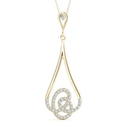 Ursula Fashion Pendant(Teardrop Pendant Necklace) -NEWWORLD DIAMONDS 32499.alt