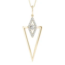 Zelda Fashion Pendant(Modern Diamond Pendant) -NEWWORLD DIAMONDS 32522.alt