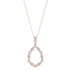 Daria Fashion Pendant(Diamond Circle Pendant) -NEWWORLD DIAMONDS 32552.alt1