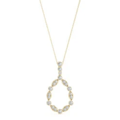 Daria Fashion Pendant(Diamond Circle Pendant) -NEWWORLD DIAMONDS 32552.alt