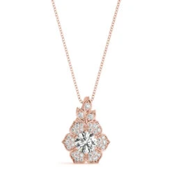 Val Fashion Pendant(Diamond Pendant With Chain) -NEWWORLD DIAMONDS 32619.alt1