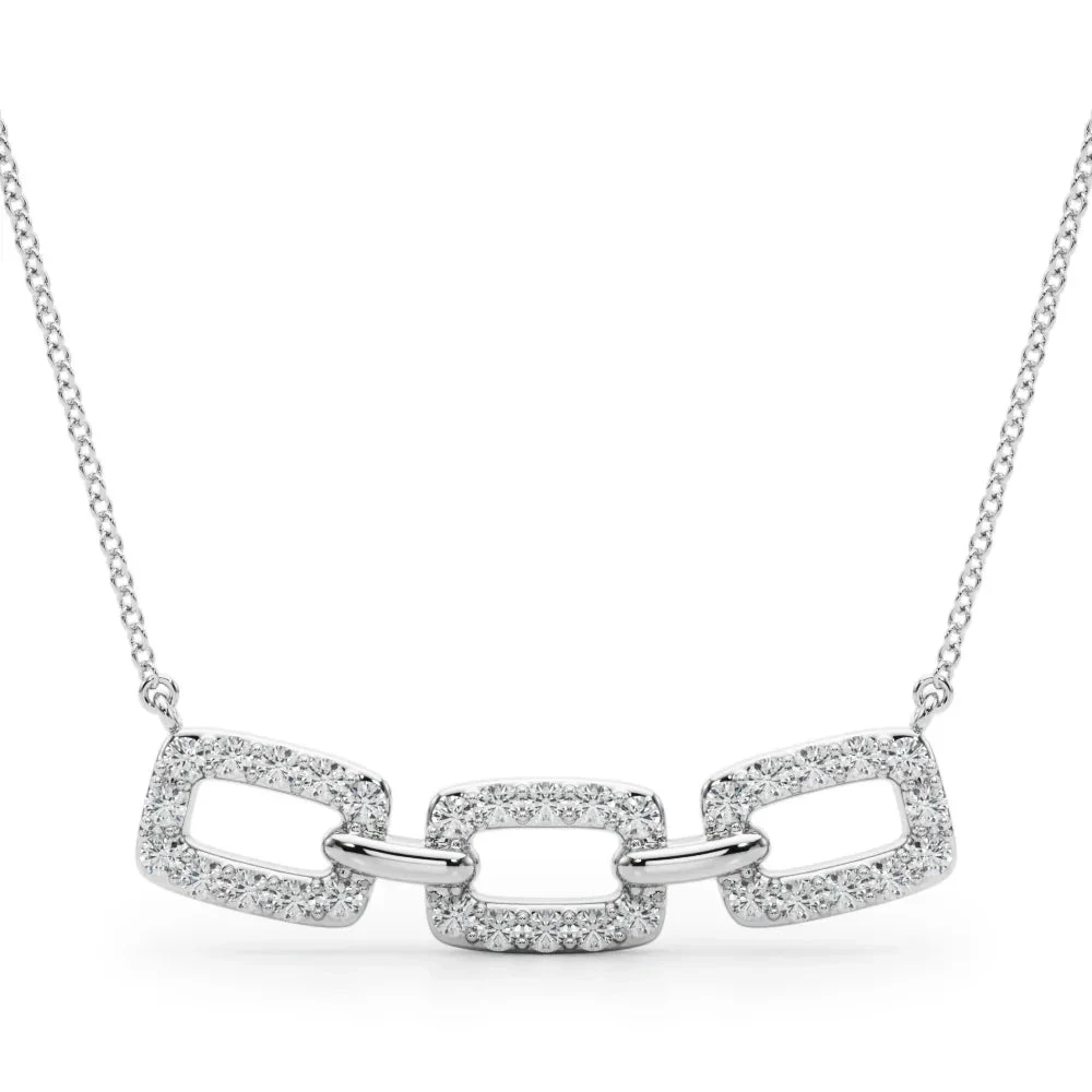 Buckle Link Fashion Necklace(Buckle Fashion Diamond Necklace) 3 Buckle Link Fashion Necklace(Buckle Fashion Diamond Necklace)
