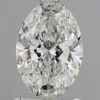 1.04Ct D VVS2 GCAL Certified Oval Lab Grown Diamond(Diamond 24 343406007)