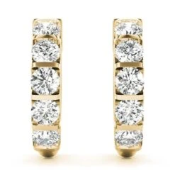 Special Elegant Hoop Earrings 2.0Ctw(Diamond Earrings 1o2993yg14) -NEWWORLD DIAMONDS 40654.set .alt