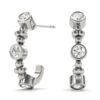 Tess 1/8 Carat Earrings(Diamond Earrings J Hoop) -NEWWORLD DIAMONDS 41061