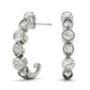 Tyra Earrings(1 2 Carat Huggie Hoop Diamond Earrings) -NEWWORLD DIAMONDS 41062