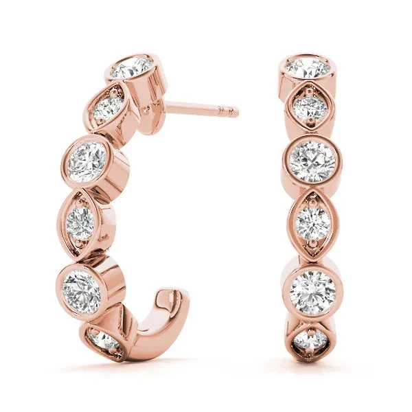 Tyra Earrings(1 2 Carat Huggie Hoop Diamond Earrings) 8 Tyra Earrings(1 2 Carat Huggie Hoop Diamond Earrings) - Image 6