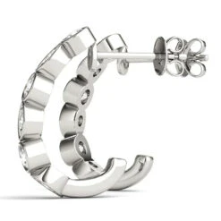 Tyra Earrings(1 2 Carat Huggie Hoop Diamond Earrings) 17 Tyra Earrings(1 2 Carat Huggie Hoop Diamond Earrings) -NEWWORLD DIAMONDS 41062.angle