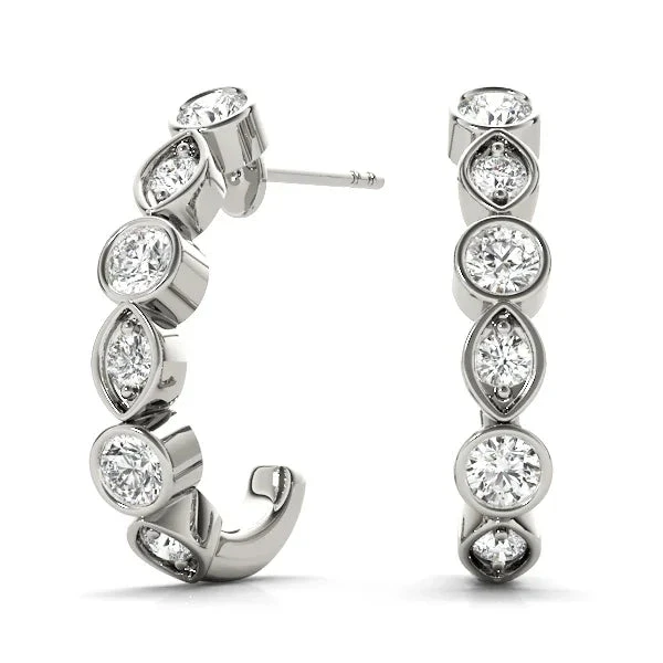 Tyra Earrings(1 2 Carat Huggie Hoop Diamond Earrings) 3 Tyra Earrings(1 2 Carat Huggie Hoop Diamond Earrings)