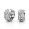 Lorie 3 Row Earrings(Diamond Huggie Earrings)