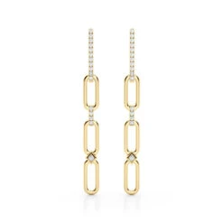 Janice Paperclip Earrings(Diamond Earrings Paperclip) 11 Janice Paperclip Earrings(Diamond Earrings Paperclip) -NEWWORLD DIAMONDS 41122.alt