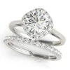 Ava Bridal Set(Halo Diamond Bridal Set Women) -NEWWORLD DIAMONDS 50983 E.set