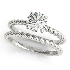 Helen Solitaire Bridal Set(Solitaire Diamond Bridal Set Nautical)