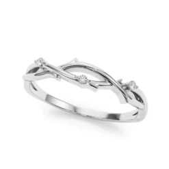 Nature Diamond Accent Ring(Fashion Diamond Band Nature Style)