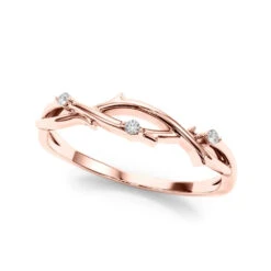 Nature Diamond Accent Ring(Fashion Diamond Band Nature Style) -NEWWORLD DIAMONDS 51169 W.alt1