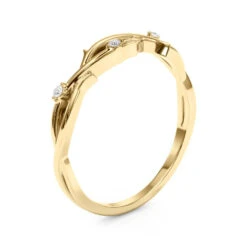 Nature Diamond Accent Ring(Fashion Diamond Band Nature Style) -NEWWORLD DIAMONDS 51169 W.angle .alt