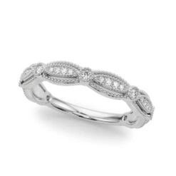 Milgrain Ring(Fashion Diamond Band Milgrain)