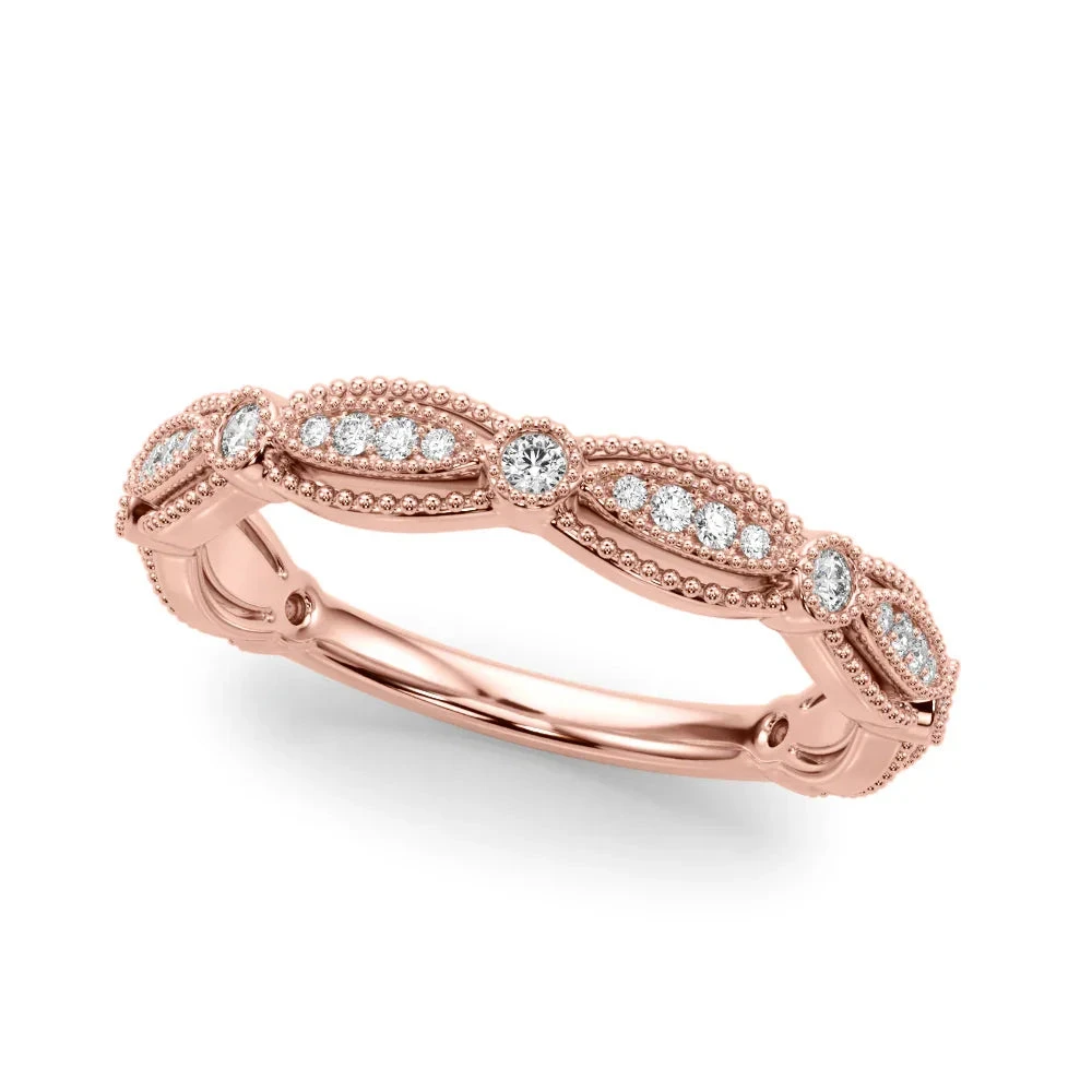 Milgrain Ring(Fashion Diamond Band Milgrain) 5 Milgrain Ring(Fashion Diamond Band Milgrain) - Image 3