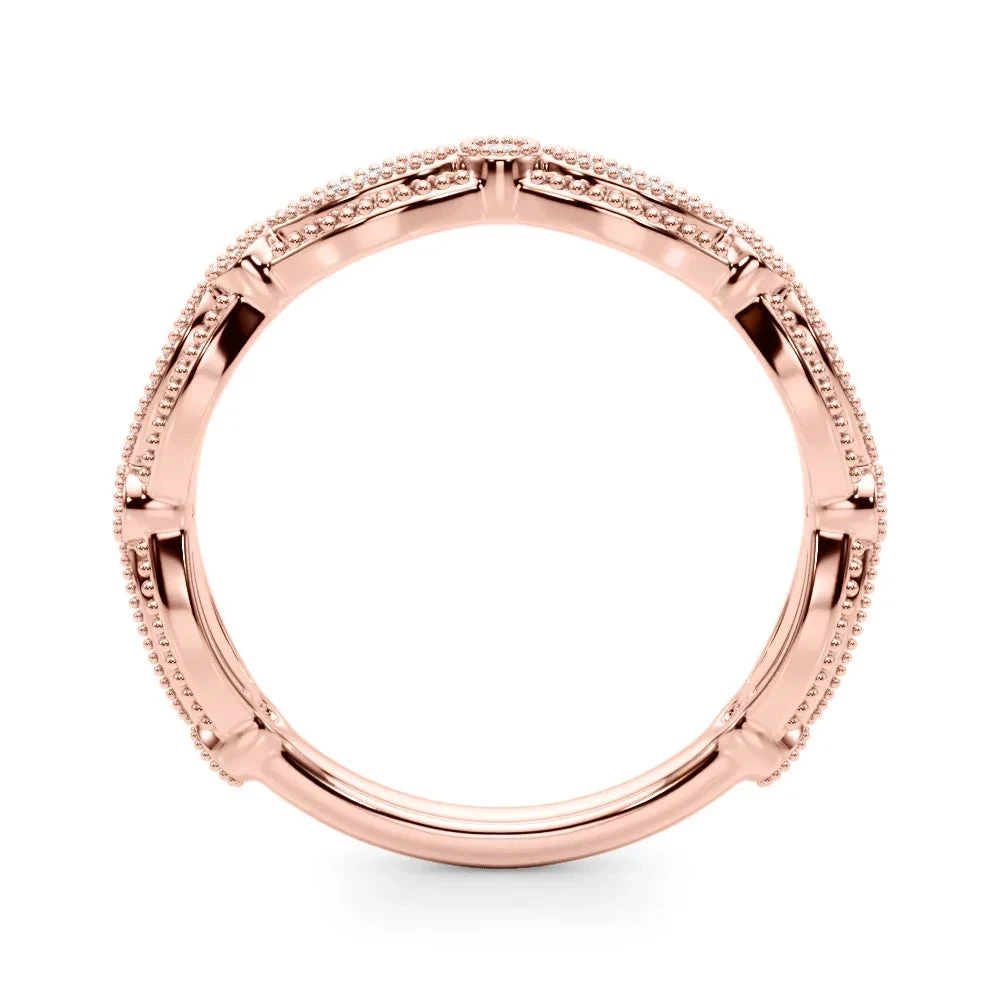 Milgrain Ring(Fashion Diamond Band Milgrain) 6 Milgrain Ring(Fashion Diamond Band Milgrain) - Image 4