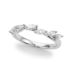 Marquise Wave Diamond Band(Stylish Marquise Diamond Band)