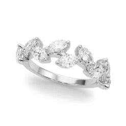 Marquise Path Diamond Band(Marquise Diamond Band Fashion Wedding)