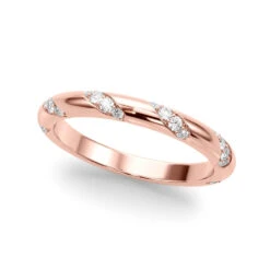 Stripped Station Diamond Band(Fashion Diamond Band Stations) -NEWWORLD DIAMONDS 51307 W.alt1