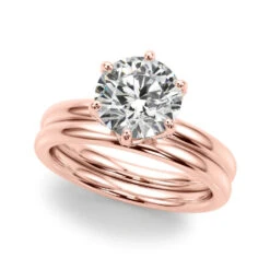 Crown Solitaire Bridal Set(Crown Solitaire Bridal Set) -NEWWORLD DIAMONDS 51328 E.set .alt1