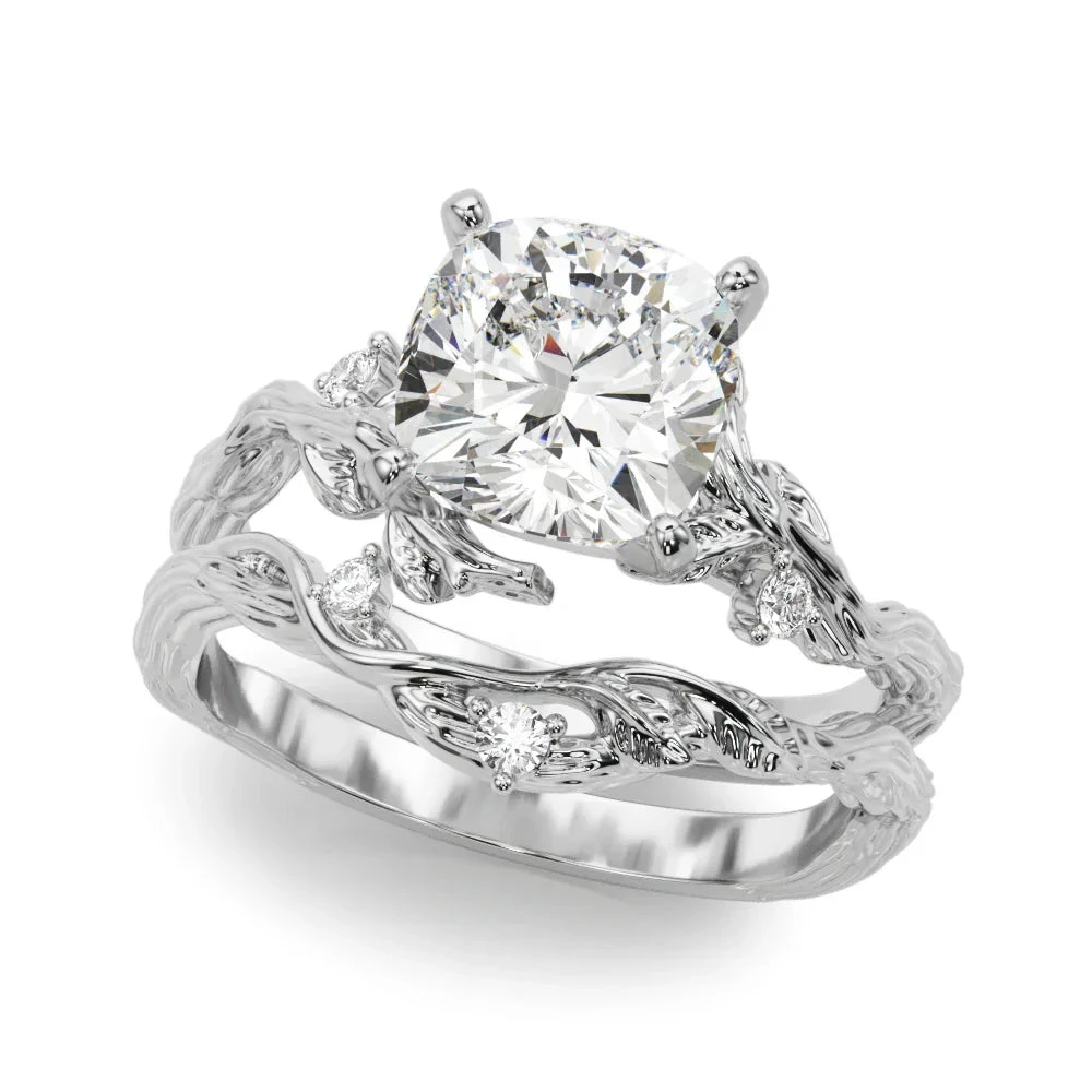 Vitis Bridal Set(Diamond Bridal Set For Women Nature Inspired) 3 Vitis Bridal Set(Diamond Bridal Set For Women Nature Inspired)