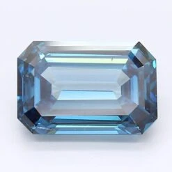 2.57Ct Deep Blue SI1 GIA Certified Emerald Lab Grown Diamond(Diamond 19 5211497922)