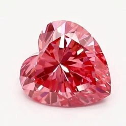 1Ct Vivid Pink SI1 GIA Certified Heart Lab Grown Diamond(Diamond 19 5222205861)