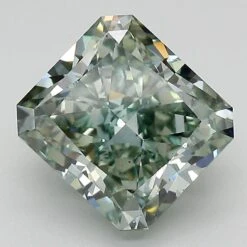 4.06Ct Intense Green VS2 IGI Certified Radiant Lab Grown Diamond(Diamond 19 536280009)