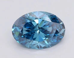 2.55Ct Vivid Blue VVS2 IGI Certified Oval Lab Grown Diamond(Diamond 24 595381184)