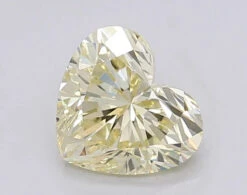 1.58Ct Fancy Yellow VS2 IGI Certified Heart Lab Grown Diamond(Diamond 24 595381255)