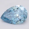 1.04Ct Vivid Blue VS1 IGI Certified Pear Lab Grown Diamond(Diamond 24 595381300)