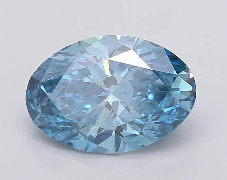 2.5Ct Vivid Blue VS2 IGI Certified Oval Lab Grown Diamond(Diamond 24 602390156) 3 2.5Ct Vivid Blue VS2 IGI Certified Oval Lab Grown Diamond(Diamond 24 602390156)