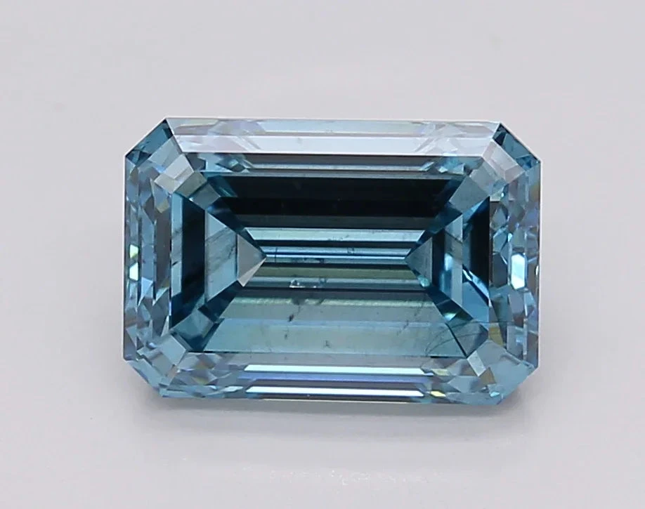 3.07Ct Vivid Blue SI1 IGI Certified Emerald Lab Grown Diamond(Diamond 24 602397938) 3 3.07Ct Vivid Blue SI1 IGI Certified Emerald Lab Grown Diamond(Diamond 24 602397938)