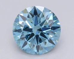 3.02Ct Vivid Blue VS1 IGI Certified Round Lab Grown Diamond(Diamond 24 608377049)