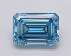 3.04Ct Vivid Blue VS1 IGI Certified Emerald Lab Grown Diamond(Diamond 24 608377055)