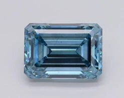3.09Ct Vivid Blue VS2 IGI Certified Emerald Lab Grown Diamond(Diamond 24 608377057)