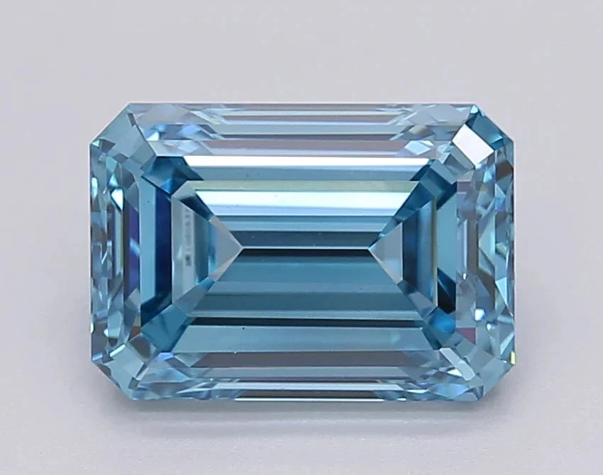 2.01Ct Vivid Blue VS1 IGI Certified Emerald Lab Grown Diamond(Diamond 24 608377101) 3 2.01Ct Vivid Blue VS1 IGI Certified Emerald Lab Grown Diamond(Diamond 24 608377101)