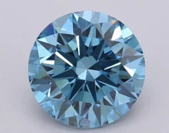 2.04Ct Vivid Blue VS1 IGI Certified Round Lab Grown Diamond(Diamond 24 611390153)