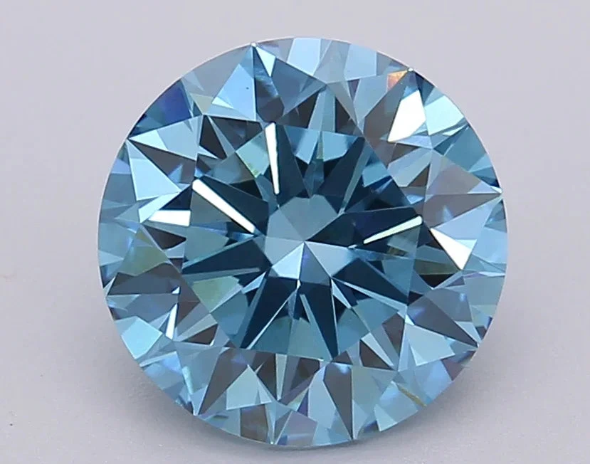 2.04Ct Vivid Blue VS1 IGI Certified Round Lab Grown Diamond(Diamond 24 611390153) 3 2.04Ct Vivid Blue VS1 IGI Certified Round Lab Grown Diamond(Diamond 24 611390153)